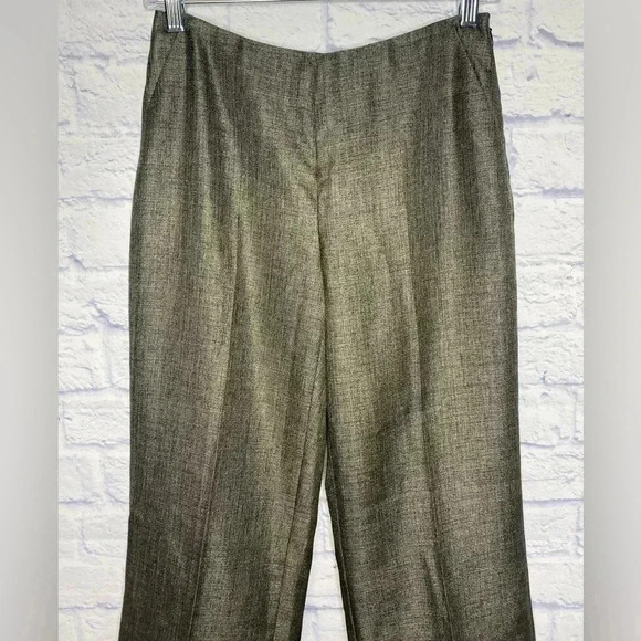 Talbot Vintage Metallic Lined Wool Blend Ankle Pants - Picture 3 of 8